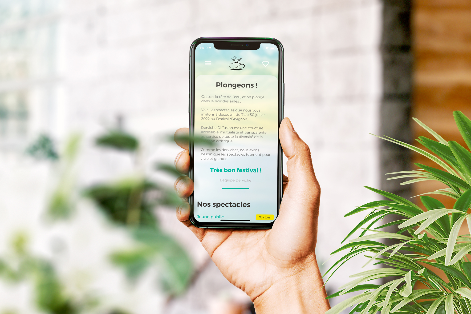 Derviche Diffusion Application mobile Steven Berg SBcom